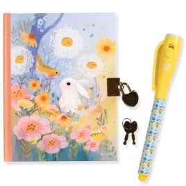 djeco-pamietnik-zajaczek-kendra-z-magicznym-dlugopisem-uv-z-klodka