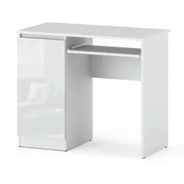 biurko-gamingowe-komputerowe-szkolne-biale-polysk-90-cm-z-2-polkami