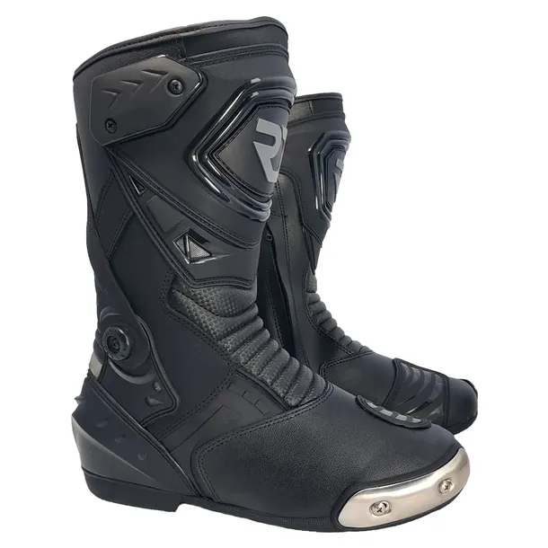 RIDA RACING Buty Motocyklowe Sportowe Długie Motor Skórzane Czarne r. 45