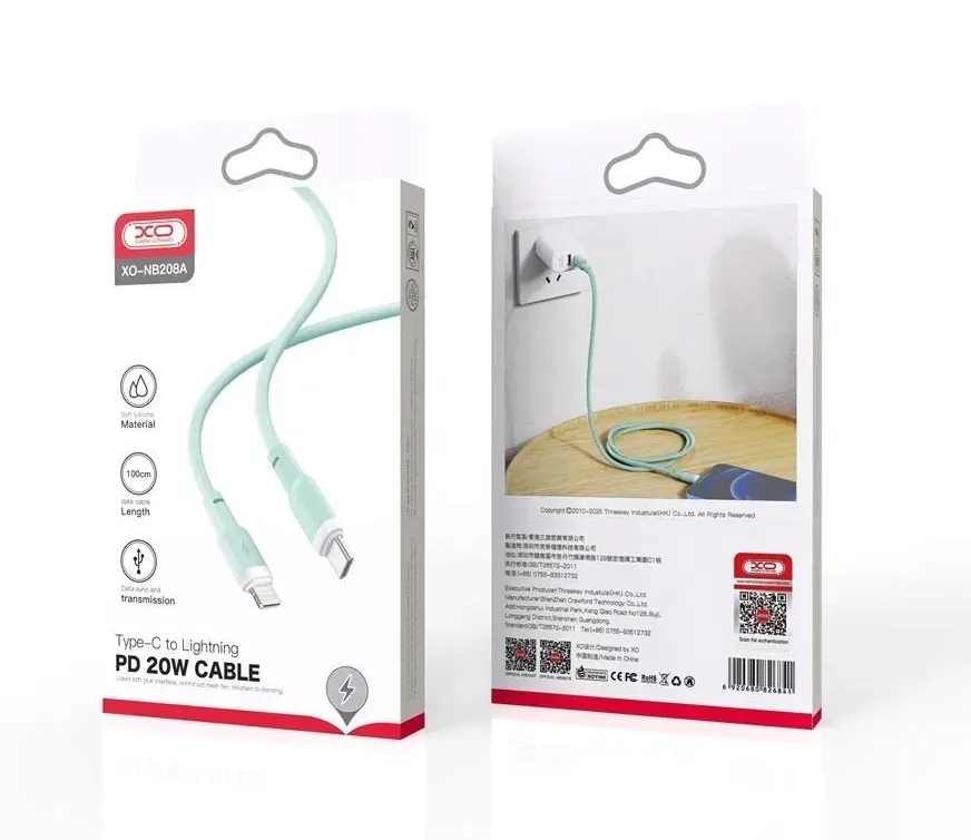 kabel-xo-nb208a-pd-usb-c-lightning-20w-do-iphone