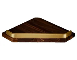 Zdjęcie produktu PÓŁKA ŚCIENNA WISZĄCA NAROŻNA ŁAZIENKOWA WOOD CONCEPT DREWNO EDNA 24x24x7cm