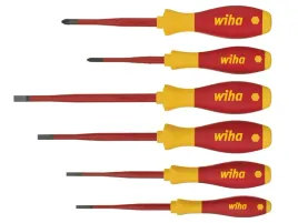 Zdjęcie produktu WIHA 35389 Zestaw 6 wkrętaków SoftFinish electric VDE slimFix FD PH