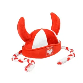 czapka-helm-wikinga-bialo-czerwony-warkocze-rogi-kibic-sport