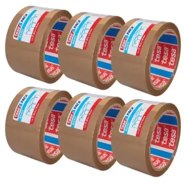 tasma-pakowa-66m-x-50mm-brazowa-mocna-do-pakowania-tesa-6szt