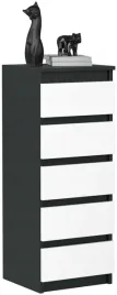 komoda-szafka-40cm-5-szuflad-czarny-bialy-mix