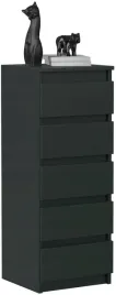 komoda-szafka-40cm-5-szuflad-czarny-czarna