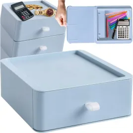 organizer-na-biurko-pojemnik-szufladka-niebieski