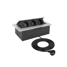 gamet-gniazdo-wpuszczane-otwierane-kombi-box-aluminium-przewod-15m