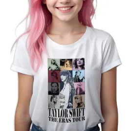 koszulka-dziecieca-biala-taylor-swift-the-eras-tour-wzory-rozmiar-146-152cm