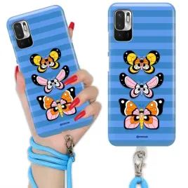 etui-charms-smycz-blue-do-xiaomi-redmi-note-10-5g-motyle-butterfly-wzory