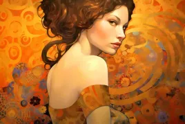 obraz-na-plotnie-do-sypialni-salonu-canvas-kobieta-i-pomaranczowy-80x120-cm
