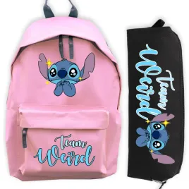 zestaw-plecak-rozowy-czarny-piornik-prezent-dla-dziecka-stich-team-weird