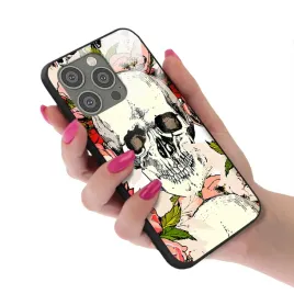etui-glass-szklane-do-iphone-14-pro-flower-kwiaty-natura-leaves-top-wzory