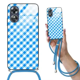 etui-crossglam-do-oppo-a17-szklane-cross-cover-pepitka-niebieski-sznurek