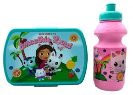 zestaw-sniadaniowka-bidon-koci-domek-gabi-350ml-gabby-dollhouse