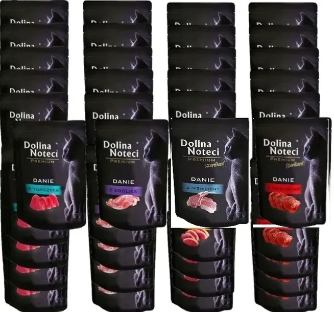 Dolina Noteci Premium Mokra Karma dla Kota danie Mix 4 smaków 40x85 g