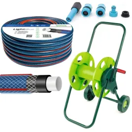 waz-ogrodowy-4-warstwowy-22bar-1-2-30m-zlaczki-wozek-beben-stojak-zwijak