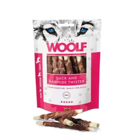 przysmak-dla-psa-woolf-duck-and-rawhide-twister-100g