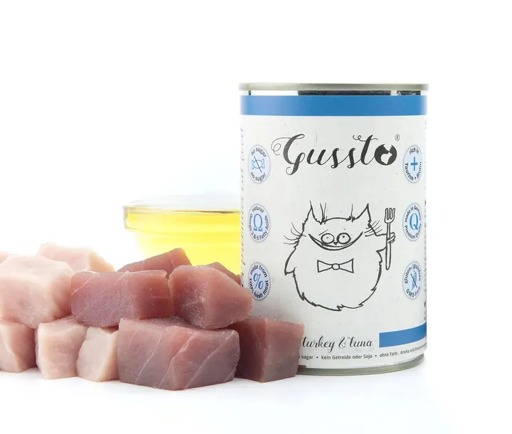 Mokra karma dla kota GUSSTO ŚWIEŻY INDYK Z TUŃCZYKIEM 6 x 400g