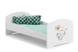 lozko-dzieciece-luk-140x70-biale-materac-slonik