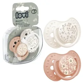 lovi-2x-smoczki-smoczek-silikonowy-dynamiczny-niemowlat-blossom-ivory-18m