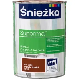 sniezka-supermal-emalia-olejno-ftalowa-08l-orzech-sredni-polysk-ral-8002