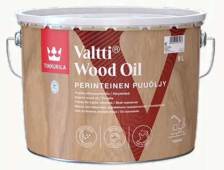TIKKURILA Valtti Wood Oil 9l OLEJ DO DREWNA BEZBARWNY BEZBARWNA