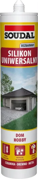 SOUDAL Silikon uniwersalny BEZBARWNY 280ml &&&