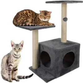 drzewko-drapak-dla-kota-legowisko-domek-slupek-4-poziomy-71cm-szare