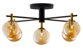 lampa-sufitowa-figaro-czarny-bursztynowy-szklane-klosze-5xg9-lampa-wiszaca