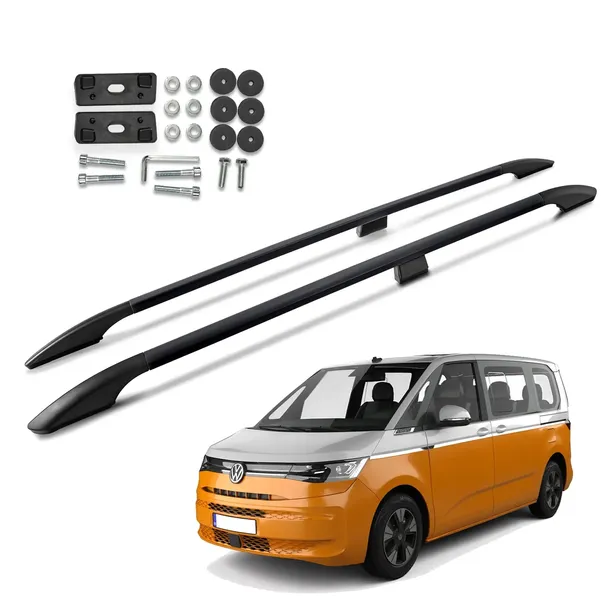 Relingi dachowe bagażnik do VW VOLKSWAGEN MULTIVAN 2021- | czarne