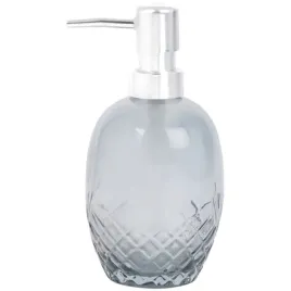 szklany-zdobiony-dozownik-mydla-do-lazienki-kuchni-370ml-pompka-srebrna-cza
