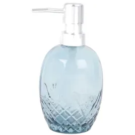 szklany-zdobiony-dozownik-mydla-do-lazienki-kuchni-370ml-pompka-srebrna-blu