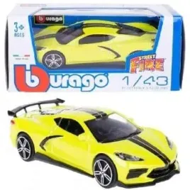 samochod-auto-bburago-1-43-chevrolet-corvette-zolty