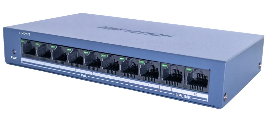 switch-poe-hikvision-8x-poe-2x-lan-100mps-do-kamer-stan-nowy