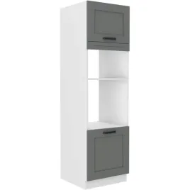 szafka-kuchenna-slupek-luna-60-dpm-210-2f-dust-grey-bialy-mat