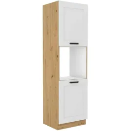 szafka-kuchenna-slupek-luna-60-dp-210-2f-bialy-mat-dab-artisan