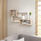 polka-wiszaca-trio-005-bialy-dab-sonoma-material-plyta-laminowana