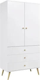 szafa-boho-uchylna-drewniane-nogi-bialy-mat-trzy-szuflady-drazek