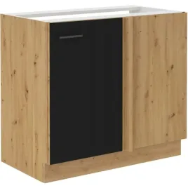 szafka-kuchenna-dolna-narozna-modena-105-nd-1f-bb-czarny-mat-dab-artisan