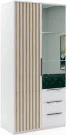 szafa-loftowa-sorento-100cm-lustro-lamele-bialy-dab-craft-zloty