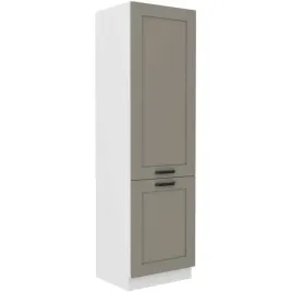 szafka-kuchenna-slupek-luna-60-lo-210-2f-clay-grey-bialy-mat