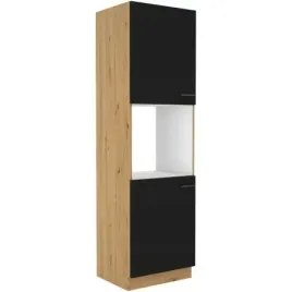 szafka-kuchenna-modena-60-dp-210-2f-czarny-mat-dab-artisan