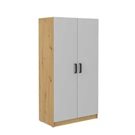 szafa-malta-107-2f-szafa-dwudrzwiowa-80cm-polki-jasny-szary-dab-artisan