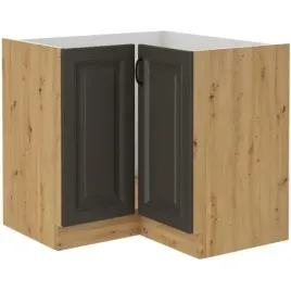 szafa-kuchenna-dolna-narozna-stilo-90x90-dn-2f-bb-grafit-mat-dab-artisan