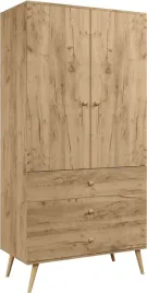 szafa-boho-uchylna-drewniane-nogi-dab-craft-zloty-trzy-szuflady-drazek