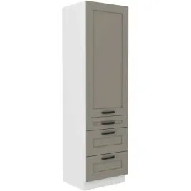 szafka-kuchenna-slupek-luna-60-dks-210-3s-1f-clay-grey-bialy-mat