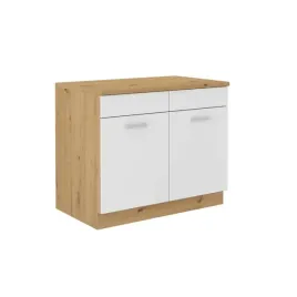 szafka-kuchenna-stojaca-maria-100cm-pod-zlew-bialy-mat-dab-artisan