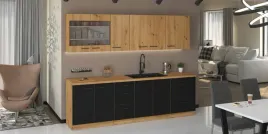 meble-kuchenne-modena-zestaw-mebli-czarny-mat-dab-artisan-260cm