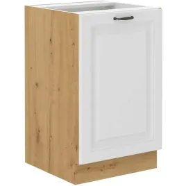 szafka-kuchenna-dolna-stilo-60-d-1f-bb-bialy-mat-dab-artisan